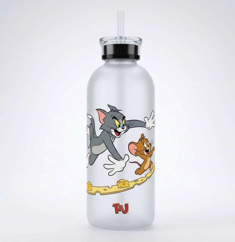Tom and Jerry cartoon water bottle for kids and daily use