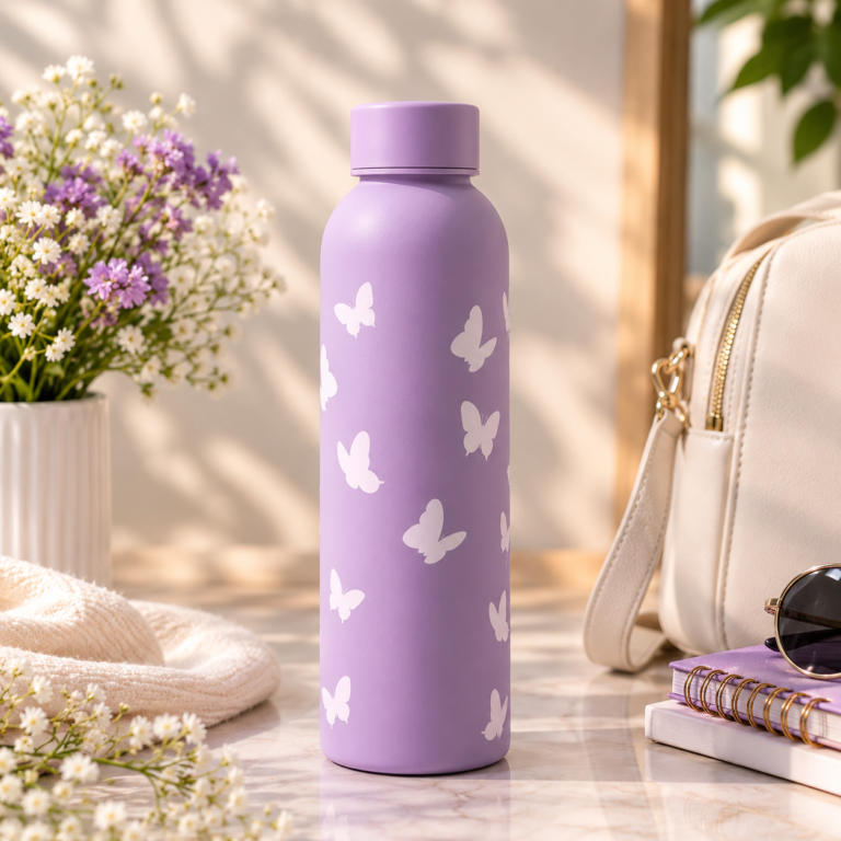 mellbery butterfly water bottle